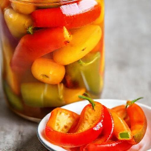 Quick Pickled Peppers (Turski Chushki)