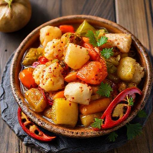Spicy Tsarska Turshiya with Chili