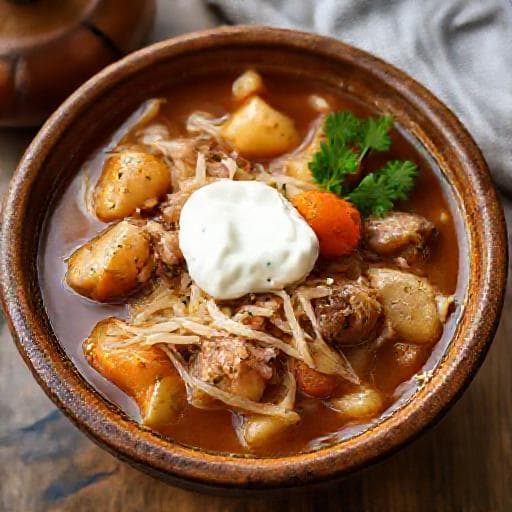 Sauerkraut and Pork Stew (Kapusniak)