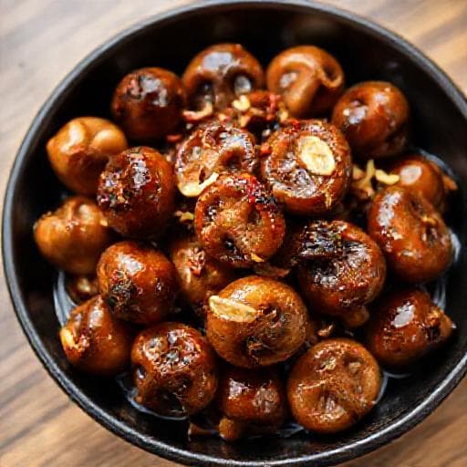 Spicy Garlic Marinated Mushrooms