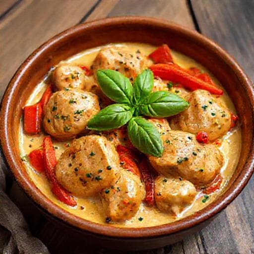 Spicy "Marry Me" Chicken with Peppers (Пиле „Омъжи се за мен“ с чушки)