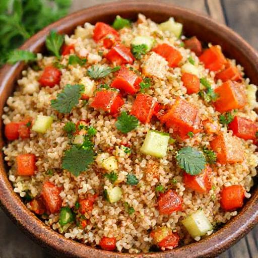 Traditional Bulgur with Vegetables (Bulgur Salatasi)