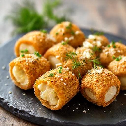 Herbed Potato Croquettes with Cheese