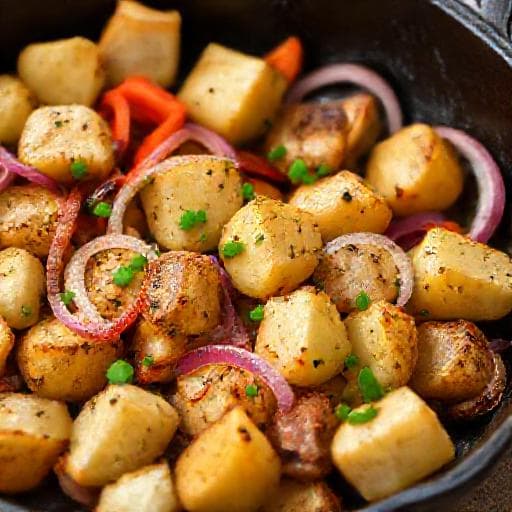 Quick 'Kartofi po Selksi' Style Baked Potatoes