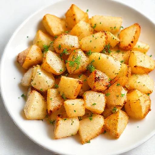 Quick Sautéed Potatoes with Garlic and Dill