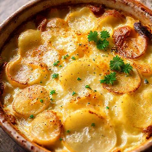 Classic Bulgarian Kartofen Ogretén (Potato Gratin)