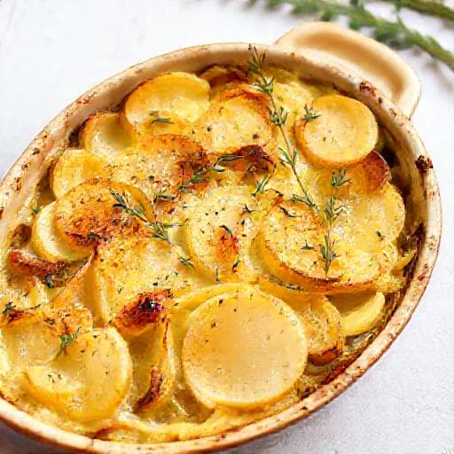 Potato Gratin with Leeks and Thyme