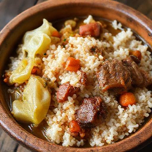Traditional Cabbage with Rice (Zele s Oriz)
