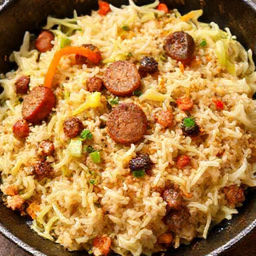 Quick Cabbage and Rice Skillet