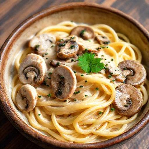 Classic Chicken and Mushroom Pasta
