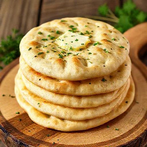 Traditional Purlenki with Butter and Garlic