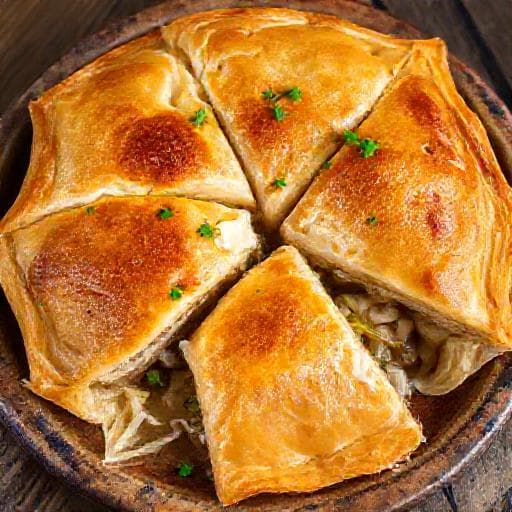 Traditional Banitsa with Leeks (Баница с праз)