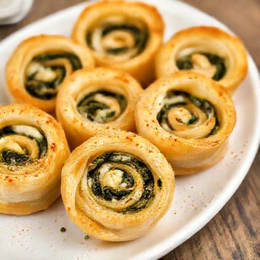 Quick Spinach and Sirene Banitsa Rolls