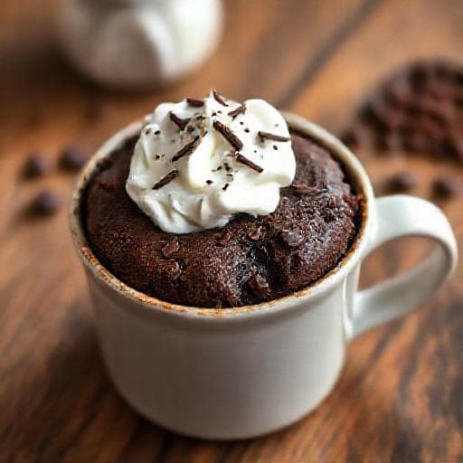 Quick Chocolate Mug Cake (Keks s kakao)