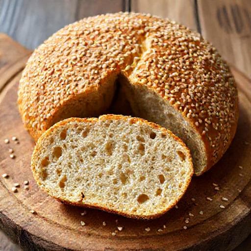 Traditional Pitka със Сусам (Sesame Bread)