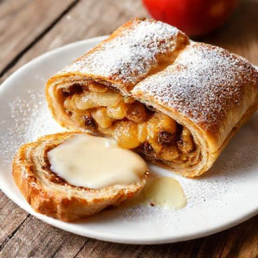 Traditional Austrian Apple Strudel (Apfelstrudel)