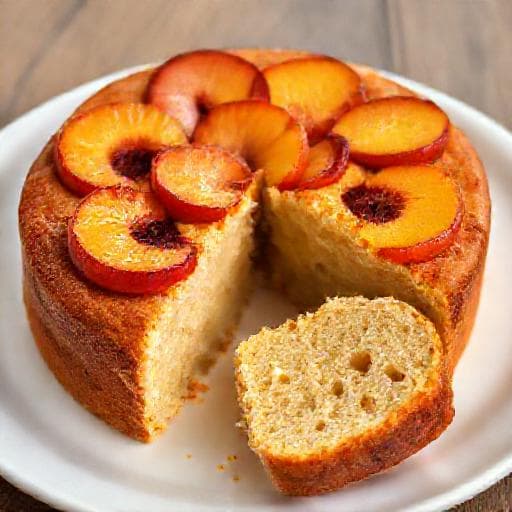 Classic Peach Cake (Slanish s Praksoki)