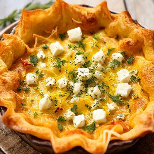 Savory Kadayif with Herbs and Feta