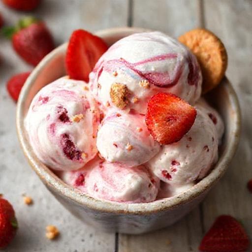 Сладолед с Плодове и Бисквити (Fruit and Cookie Ice Cream)