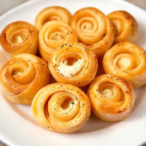 Quick 'Kiflichki s Sirene' (Simplified Cheese Rolls)
