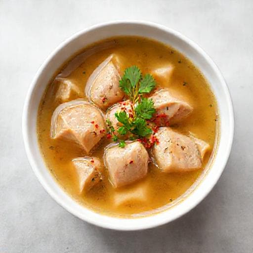 Quick Garlic-Tripe Soup (Bystra Shkembe Chorba)
