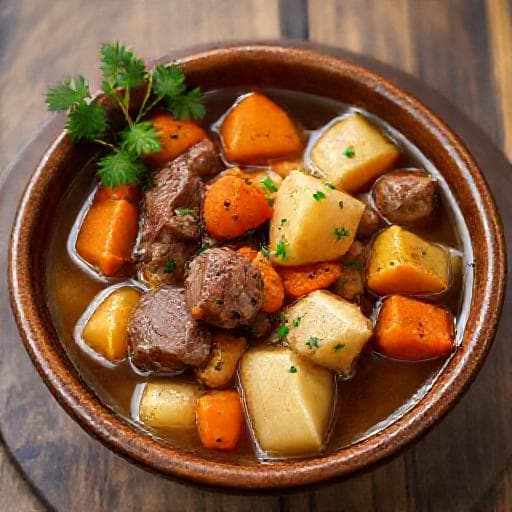 Classic Teleшко Варено (Boiled Beef with Vegetables)
