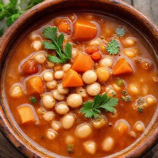 Traditional Bulgarian Bob Chorba (Bean Soup)