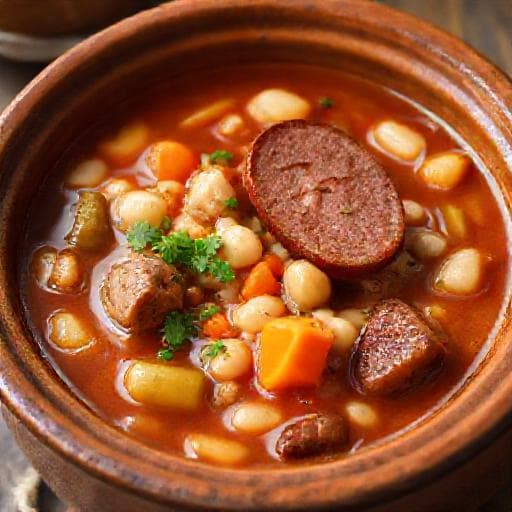 Bob Chorba with Smoked Sausage and Vegetables