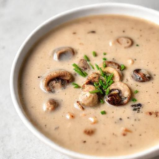 Quick Creamy Mushroom Soup