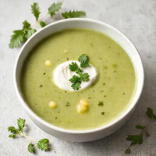 Quick Nettle and Potato Soup