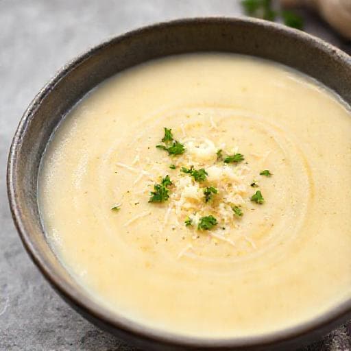 Quick Cauliflower Soup with Parmesan
