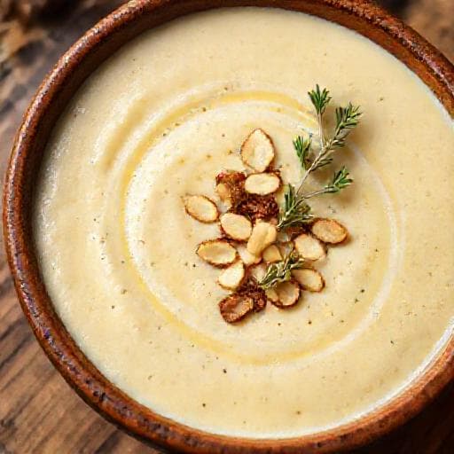 Roasted Cauliflower and Leek Soup