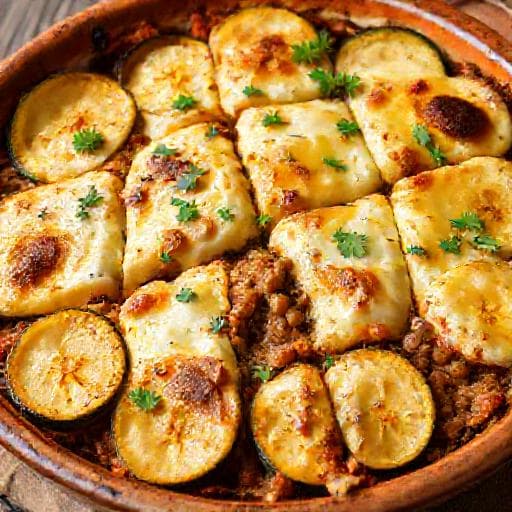 Traditional Zucchini Moussaka (Мусака от тиквички)