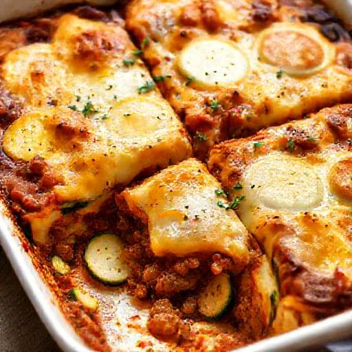 Quick Zucchini Moussaka Bake