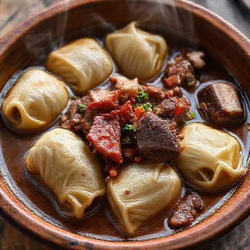 Sarmi with Smoked Meat and Sour Cabbage