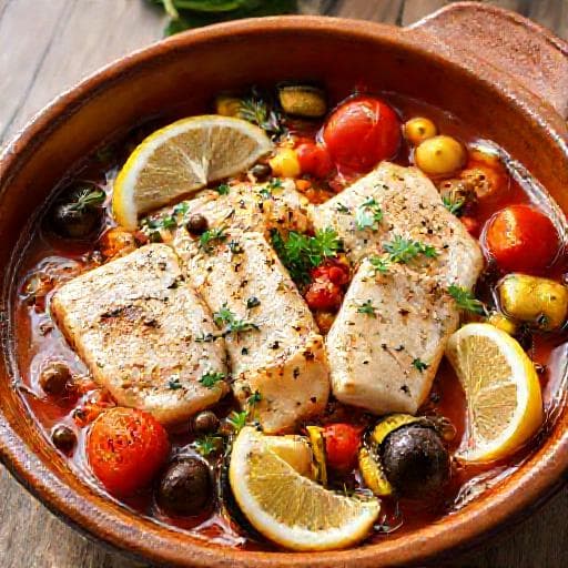 Gyuvech with Fish and Vegetables