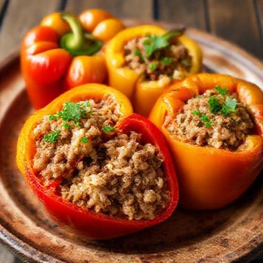 Чушки Бюрек (Classic Bulgarian Stuffed Peppers)