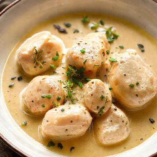 Chicken Fricassee with Tarragon and White Wine