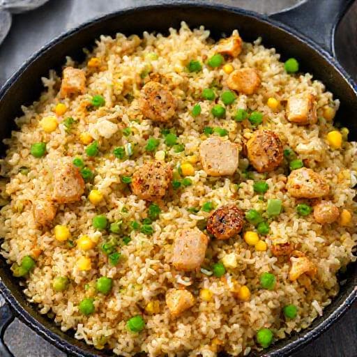 Quick Chicken and Rice Skillet