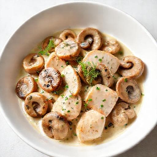 Quick Creamy Chicken with Mushrooms