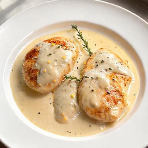Chicken Breast in Cream Sauce with White Wine and Lemon