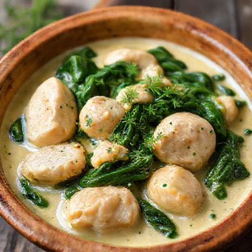 Classic Chicken with Spinach (Пиле със спанак)
