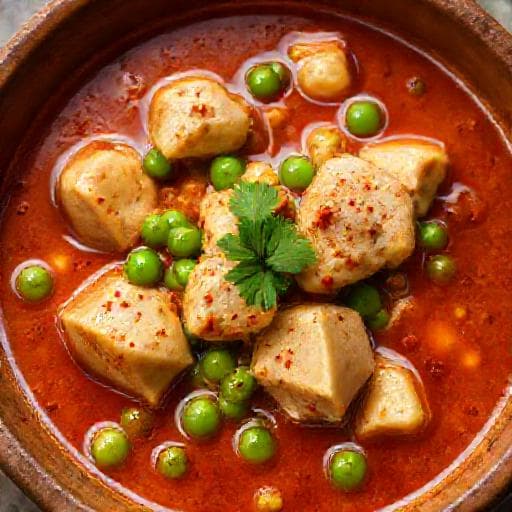 Chicken with Peas and Smoked Paprika (Regional Twist)