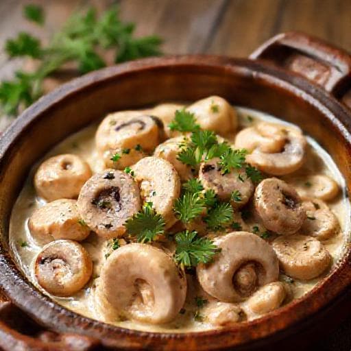Classic Chicken with Mushrooms (Пиле с гъби)
