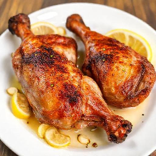 Quick Pan-Seared Duck Legs with Garlic and Lemon
