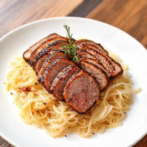 Quick Duck Breast with Pan-Fried Sauerkraut