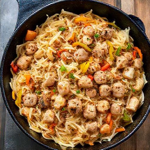 Quick Pork and Sauerkraut Skillet