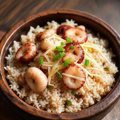タコと生姜の炊き込みご飯