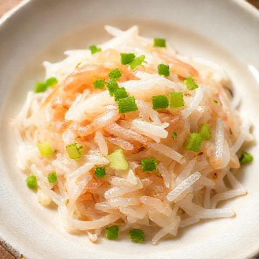 いかの塩辛と大根の和え物