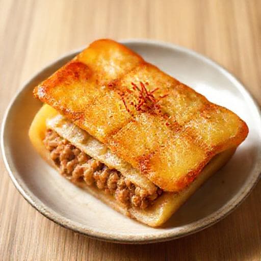 れんこんのはさみ焼き(基本)